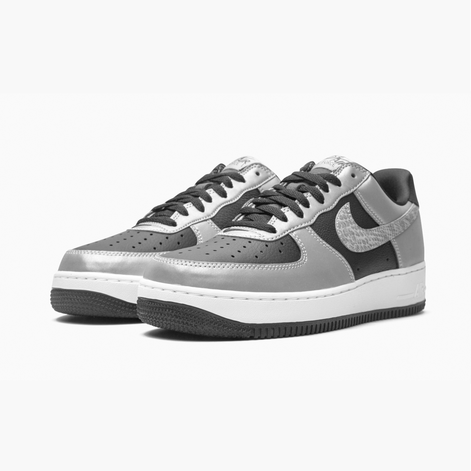 air force 1 lv8 trainers white midnight navy silver snake